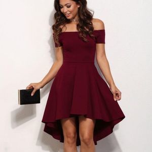 LNWOT. Burgundy Cocktail Dress. Large.